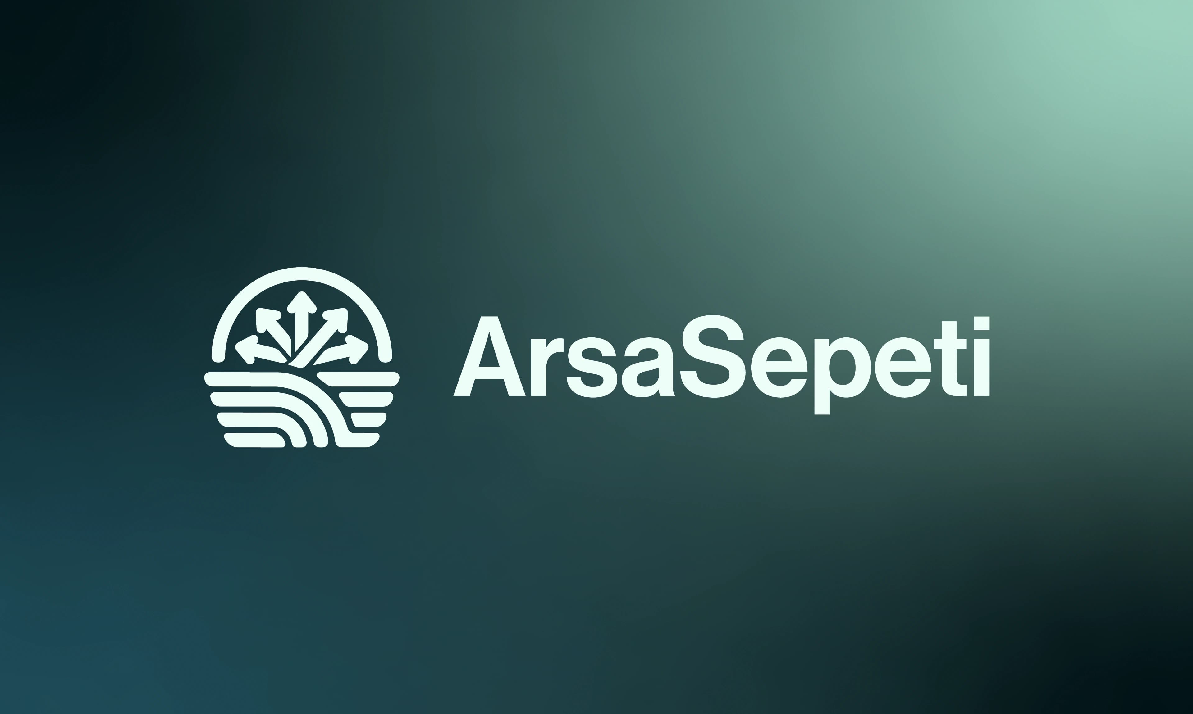 ArsaSepeti logo on a dark teal gradient