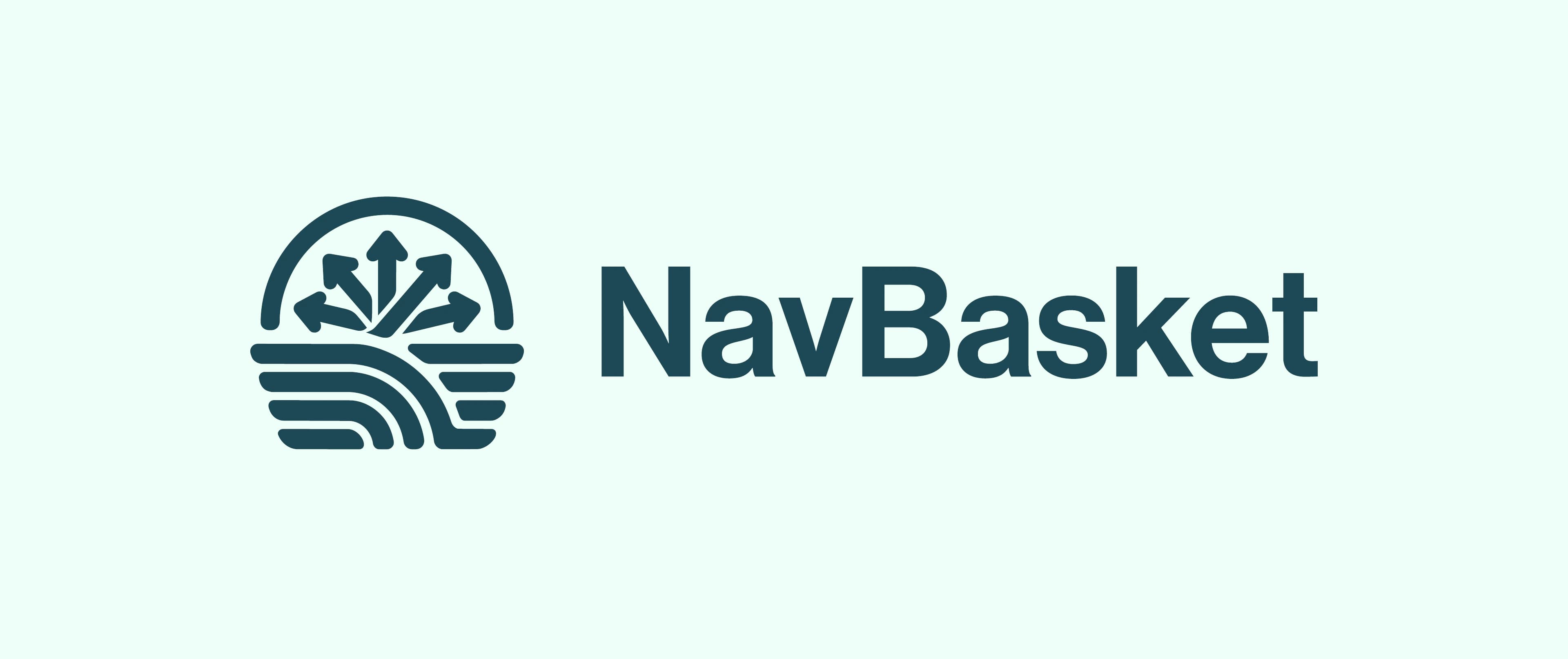 NavBasket, the English version of the logo