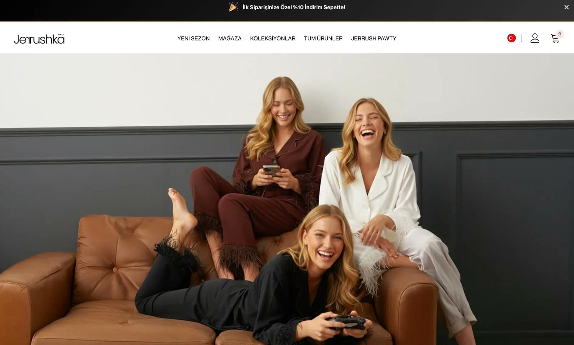 Jerrushkâ store homepage