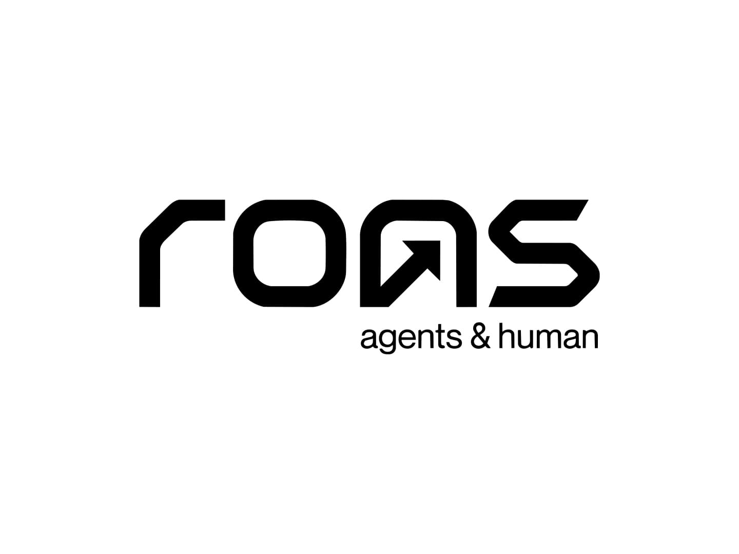 Roas Agents logo with the “agents & human” line