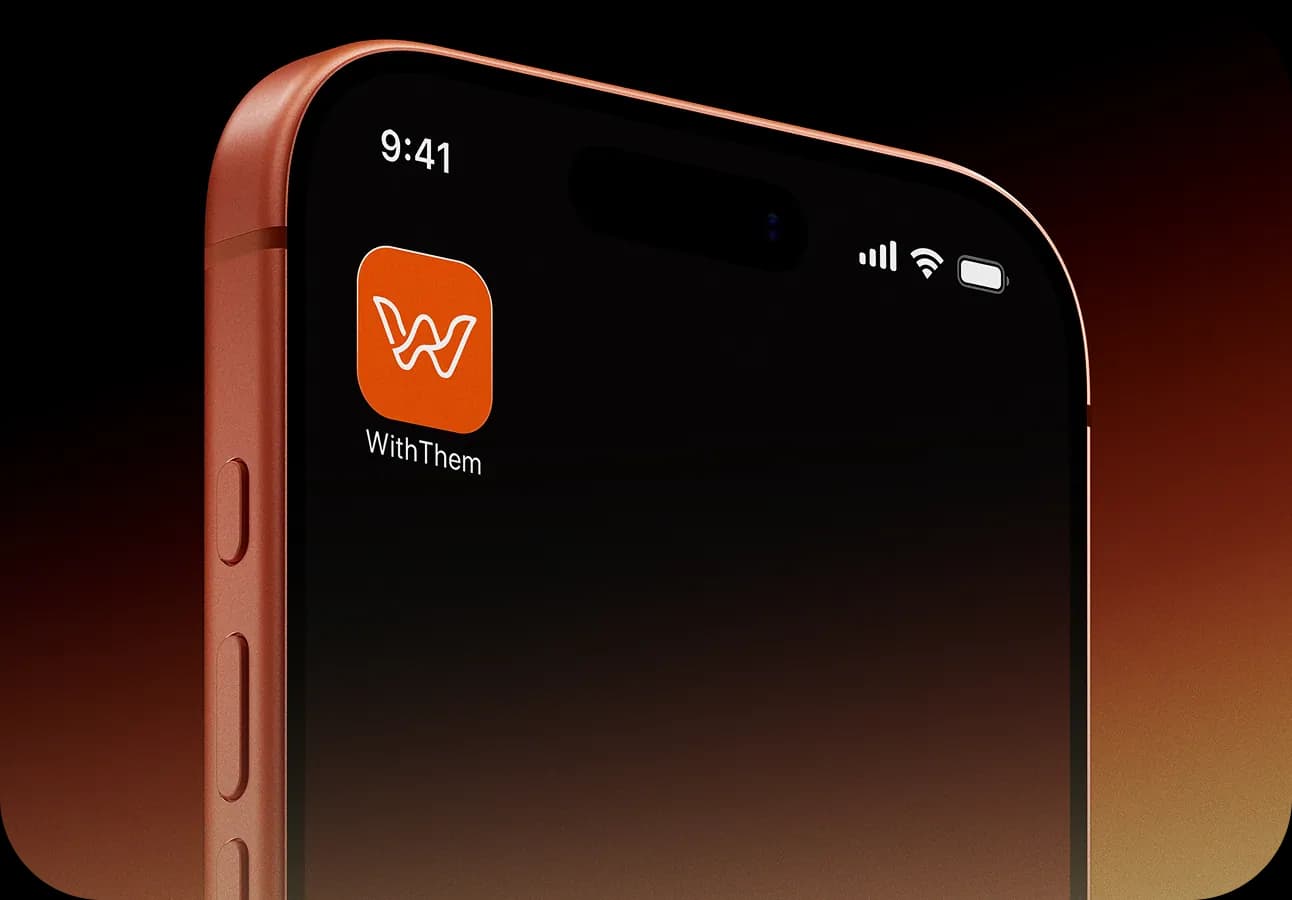 WithThem app icon on a phone home screen
