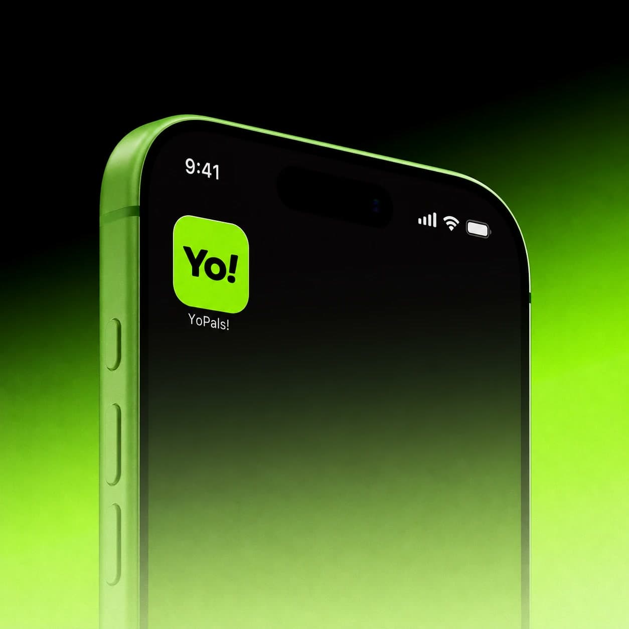 Yo!pals app icon on a phone home screen