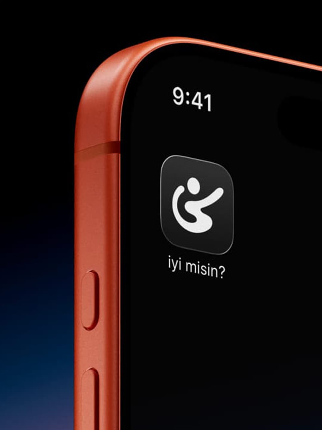 “iyi misin?” app icon on a phone home screen